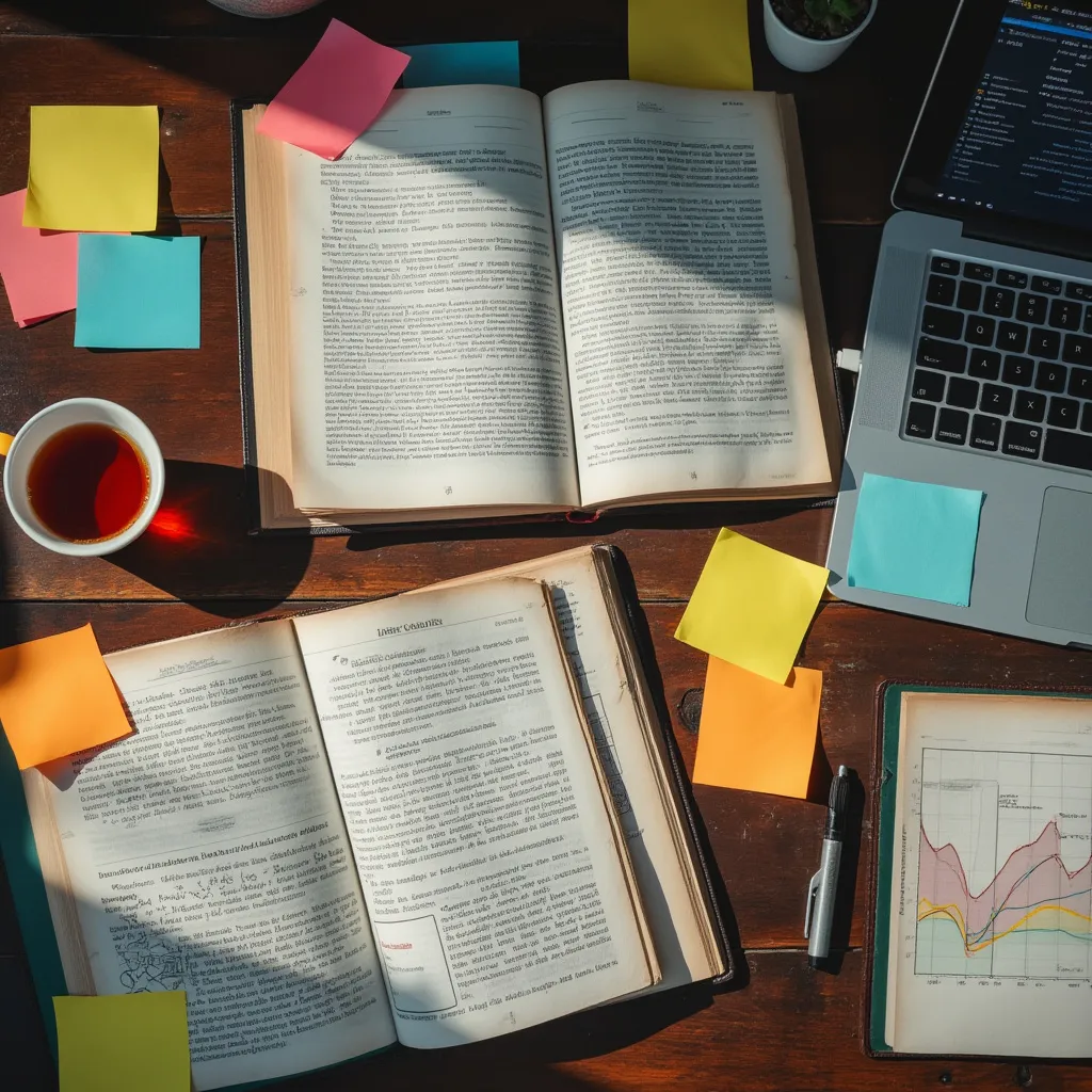 Curation process with books and notes