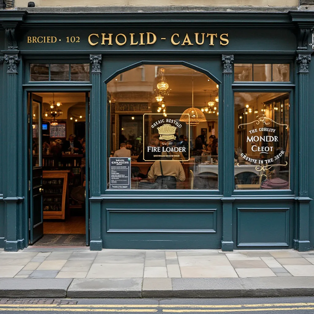 Traditional UK Business Facade